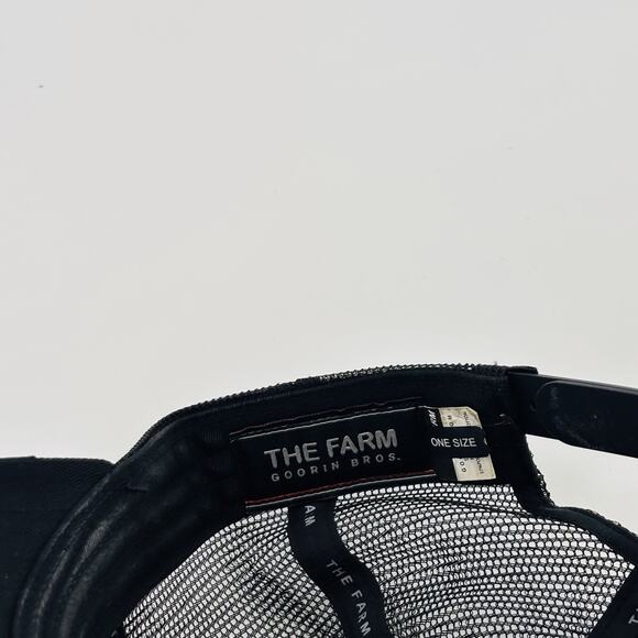 Goorin Bros. The Farm Black Panther Patch Mesh Back Trucker Hat Cap - Picture 5 of 5